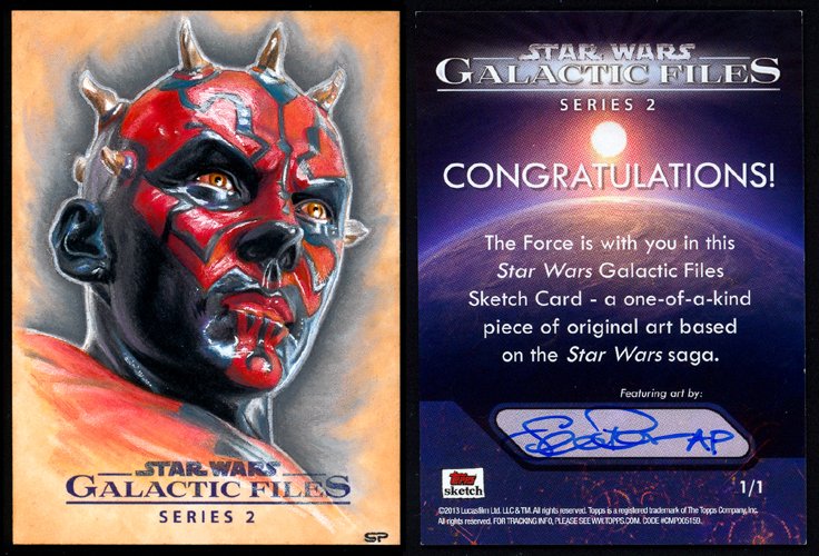 SeanPence's tweet photo. #StarWars #darthmaul #sketchcard #artistproof #seanpence #galacticfiles2 Currently available! Thanks for looking! :) 
https://t.co/EAW7JzfnS5 https://t.co/mbzgE4ZfB2