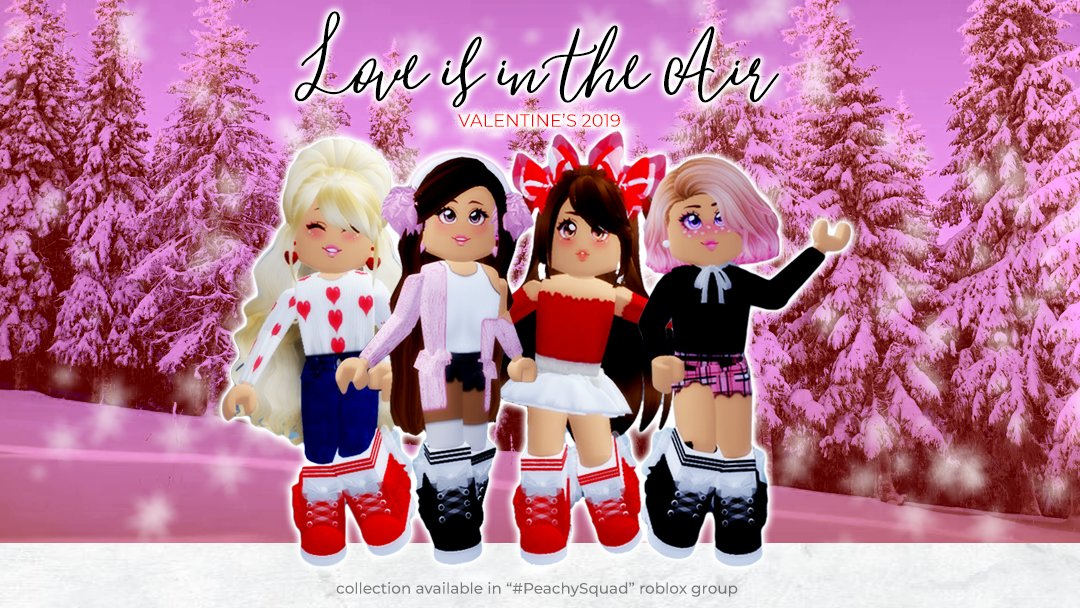 Meganplays On Twitter Hello Peachy Squad I M Here To Announce My New Valentine S Day Collection Be The First To Sport The New Love Is In The Air Valentine S Day Clothing Available - love is a day roblox