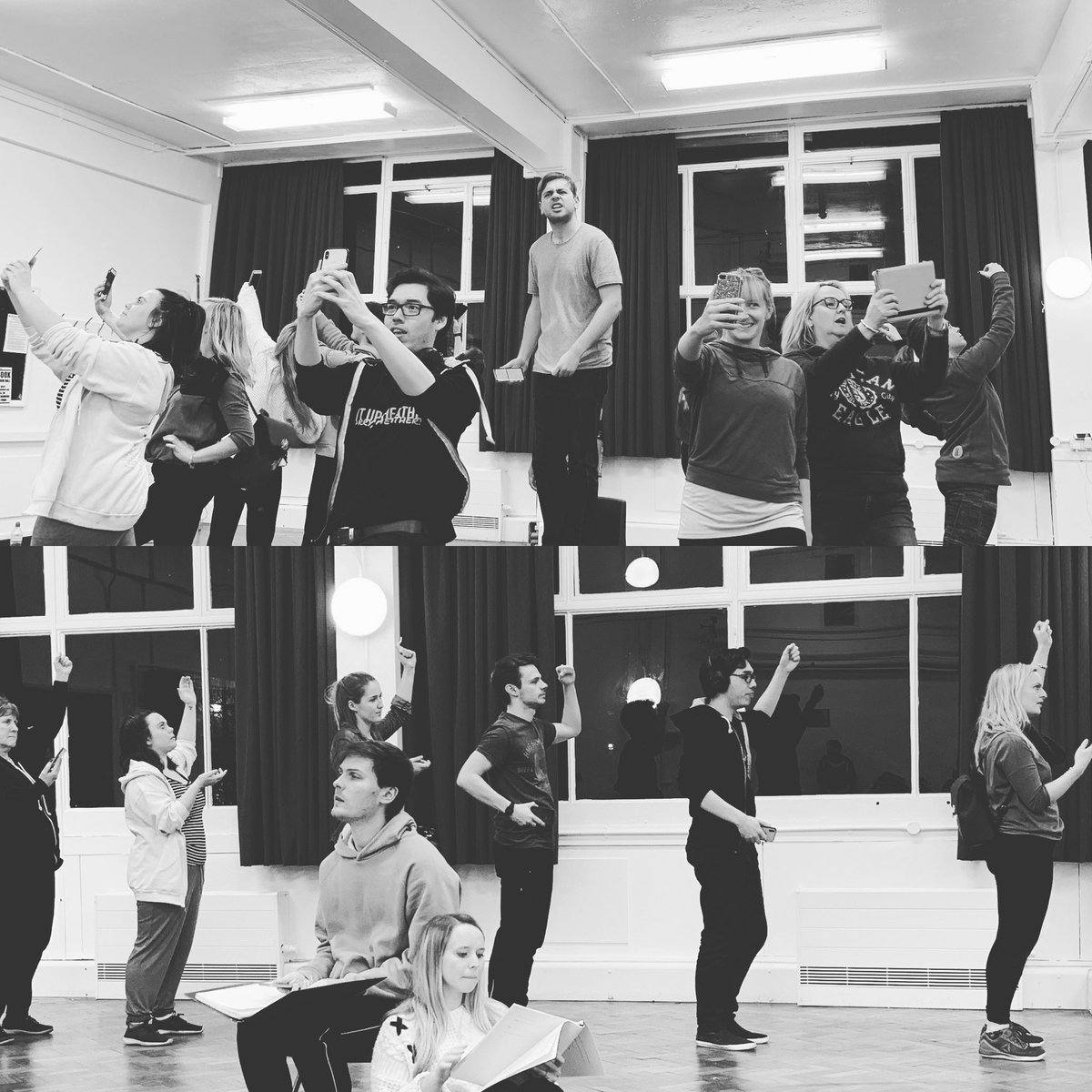Another fantastic day rehearsing with this lot - tickets for <a href="/PLOSamdram/">PLOS</a> #JustPretend on sale very soon #NewMusical #London #Theatre #SocialMedia #phoneography ##WTF