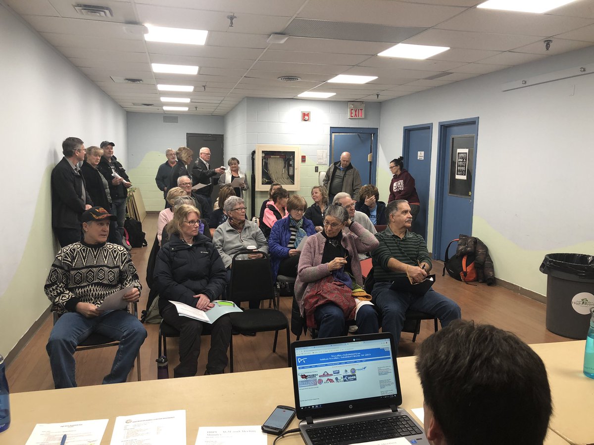 Great turnout today for the #HRPC AGM. Financial Statements &amp; 2019 Budget approved. Amendment to our Bylaws to change fiscal year to April 1 - March 31. New Board of Directors elected. Thanks to everyone who attended. #pickleball #fit #fun #healthylifestyle #HighRiver 🏓