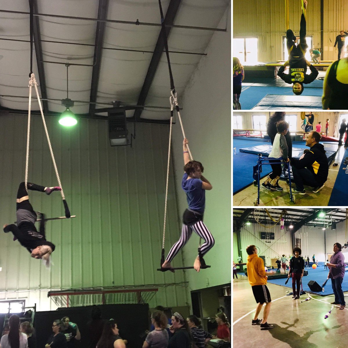 Some images from today’s circus Sunday  practice. We are so excited about how the production is going. We cannot wait to leave everyone “Spellbound.”