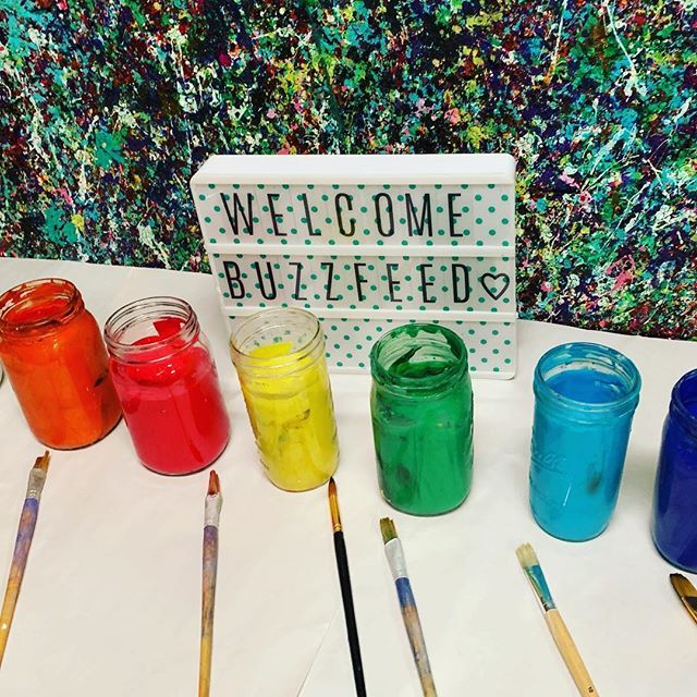 PinspirationAZ's tweet photo. We have quite an exciting announcement! @buzzfeed @buzzfeedbringme is filming at @pinspirationaz tonight! #buzzfeed #bringme #pinspirationaz #phoenix #arizona #diy #pinterestinspired #artstudio #splatterroom #trydiy https://t.co/PkElvIRlDW https://t.co/vXxIS0uJ9y