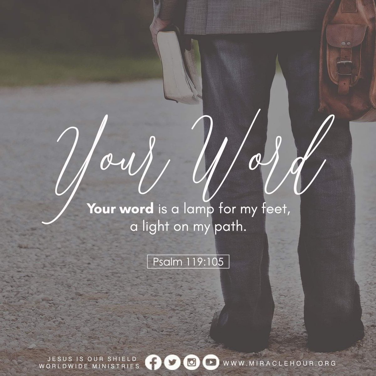 Your word is a lamp for my feet, a light on my path. -Psalm 119:105
#VerseOfTheDay
#NationalBibleDay