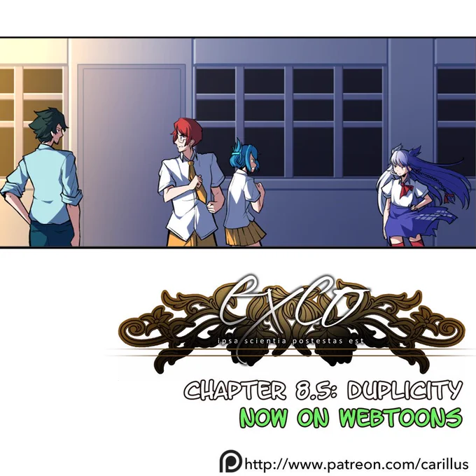 ExCo #8.5: Duplicity
"I am here to open your eyes."

Now on Webtoons - https://t.co/Z1opnEO110 …

#exco_wc #webtoons #webcomics #LINEWEBTOON 