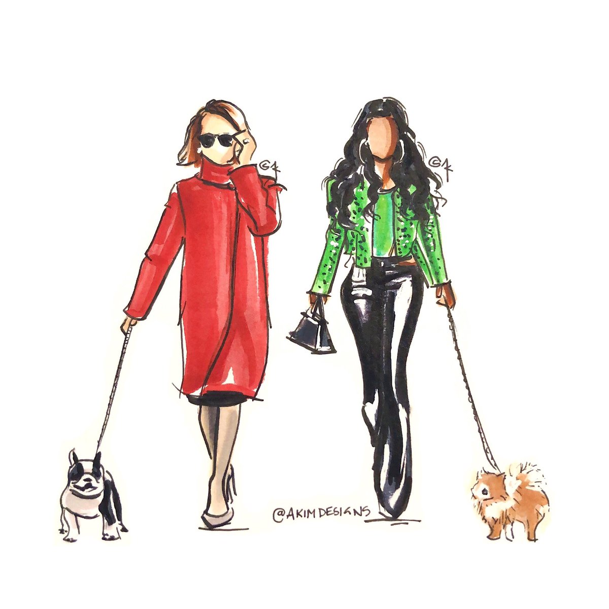 akimdesigns's tweet photo. Dog Walking 101. 🐾

@SpeakerPelosi @iamcardib

#EndTheShutdown https://t.co/ObZzDiFbVM