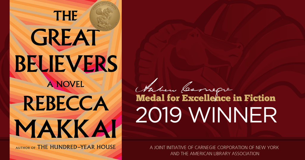 The Great Believers by <a href="/rebeccamakkai/">Rebecca Makkai is No Longer on This Platform</a> wins the 2019 #ALA_Carnegie Medal for Excellence in Fiction!
<a href="/VikingBooks/">Viking Books</a> #alamw19 #ALAbma