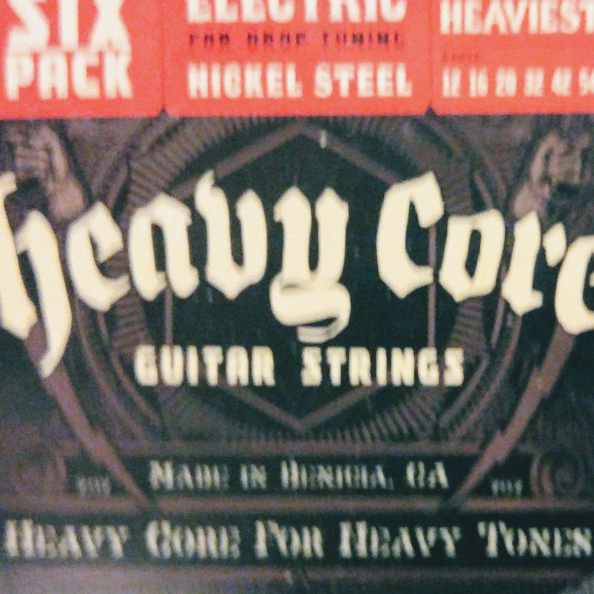 Belial009's tweet photo. @Saint_Luminus I'm diggin it! But it seems to have one extra string! You don't need that! Otherwise I'd play it! B E A D G# B works just as well as that 7th string! Of course you need to get D'addaro's or some Heavy Core strings to get that tuning rt! 12 - 54 gage!! #HeavyCoreStrings V⚡ https://t.co/AIbLJojmuh