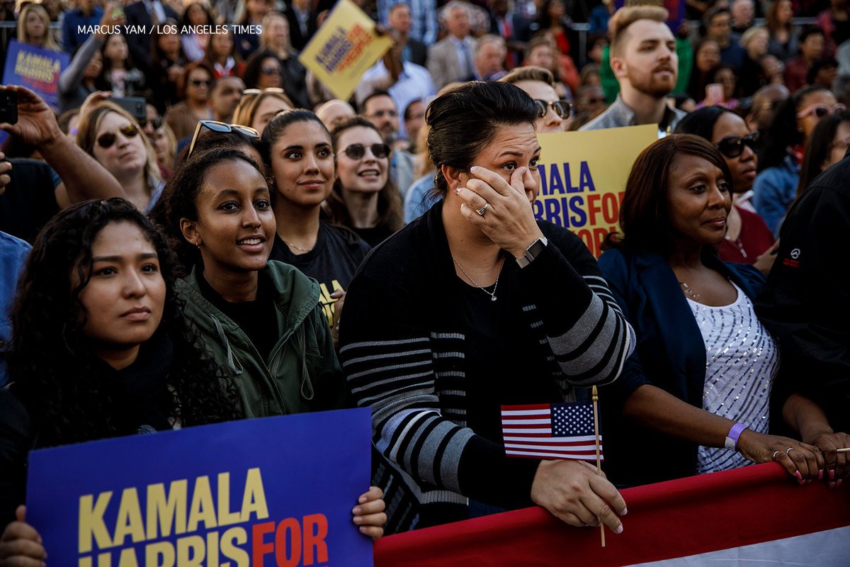 Image result for kamala harris kicks off presidential bid oakland crowds LA times