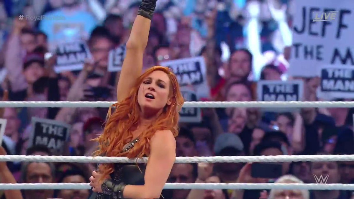 MAN, OH MAN, BECKY DID IT!

<a href="/BeckyLynchWWE/">Rebecca Quin</a> is GOING to <a href="/WrestleMania/">WWE WrestleMania</a>! #RoyalRumble