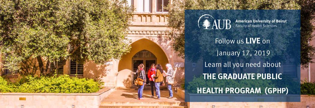 FHS_AUB's tweet photo. Join our #LIVE webinar on the Graduate Public Health Program at #FHS tomorrow!
@AUB_Lebanon @fhschapter #AUB #GPHP #FHSers
Register here: https://t.co/GX3j54NlEZ https://t.co/2JaVmdJuZY
