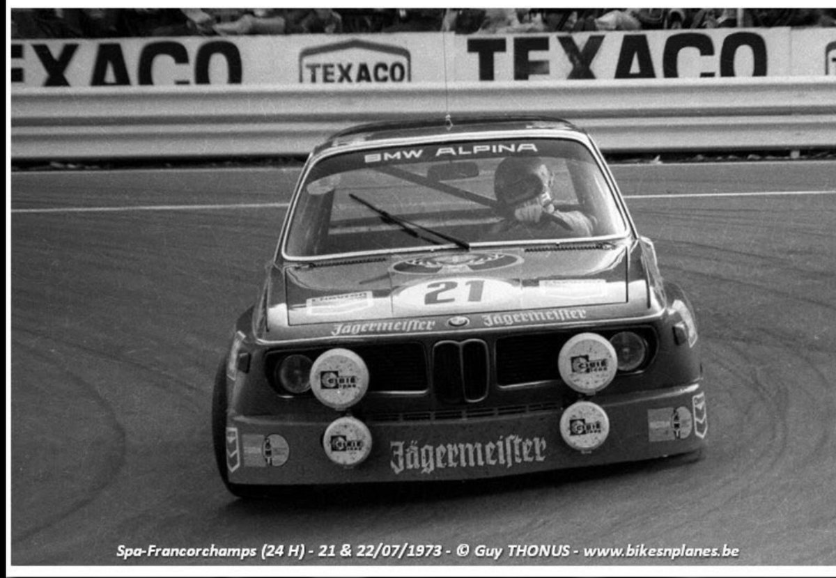 neilmw's tweet photo. Another classic #BMW #ALPINA race car in action @jagermeister #spa24hour https://t.co/0NYstKTRxK