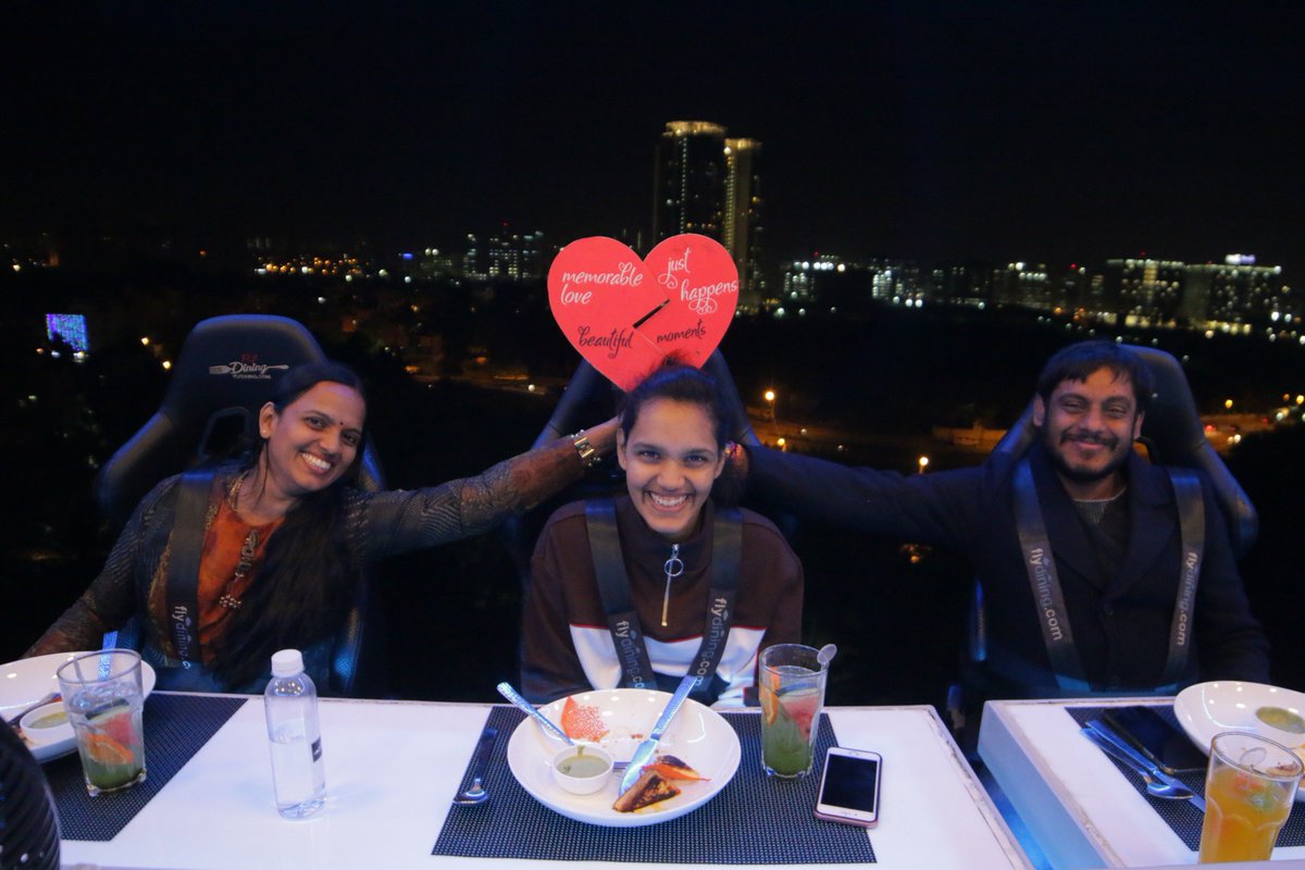 flydining's tweet photo. Always Happy times at #FlyDining! Be it a birthday, anniversary or just a casual dinner, our guests are always all smiles! Book your tickets now for this out-of-this-world experience!

#FlyDining #Bangalore https://t.co/WATgHuxUhc