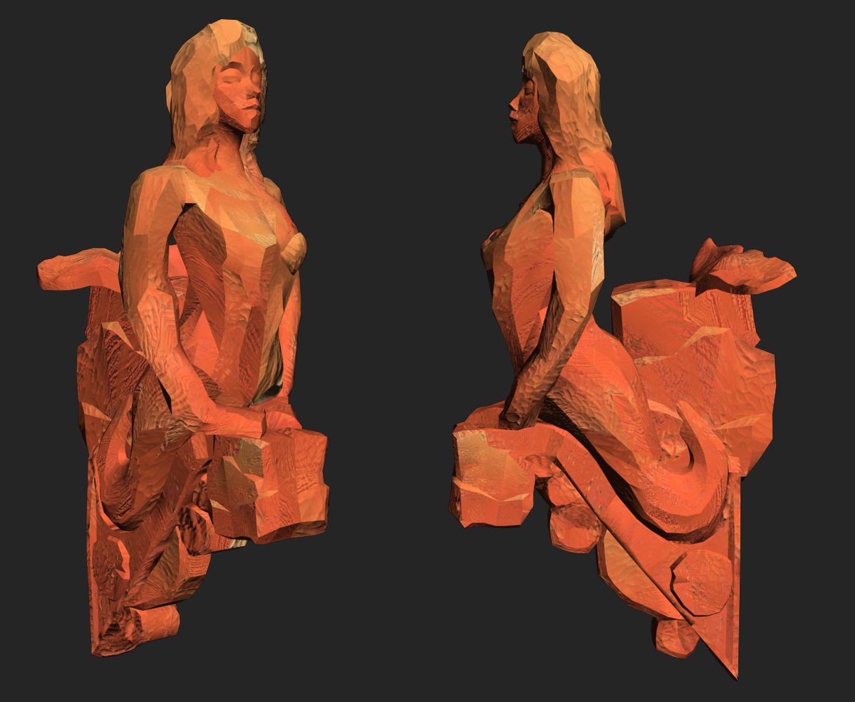 seasoffortune's tweet image. Early type of carving a figure head! There are 4 steps to carving these where the last step is with paint.

#indiedev #gamedev #indiegame