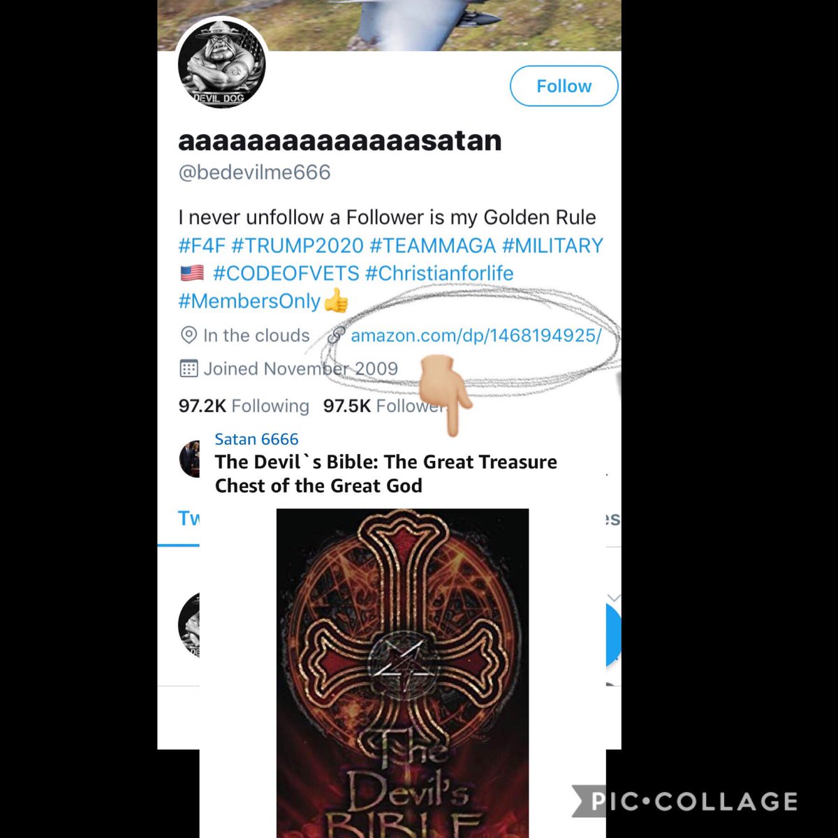 MsNicole124's tweet photo. @shell0131 @34FryingpanA22 @MAGA2ARIGHTS @Bomatthews5 @Lawler_tubby She’s only allows satanist with big numbers add her to trains! #JustSayNoToUnity https://t.co/CO1HB5H44P