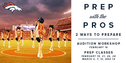BroncosCheer's tweet photo. Do something today that your future self will thank you for.... 

Prep with the Pros for #DBCAuditions! 👊💃

Registration is now open! 👉 https://t.co/ozc4EotqeD https://t.co/fBeRG8DvH1