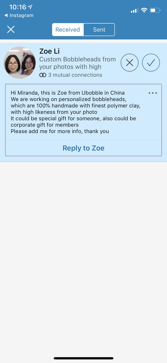 Miranda_Murphyy's tweet photo. This might just be the weirdest LinkedIn message I have ever seen... 😂 #nothanks https://t.co/ubX2t3Tj4P