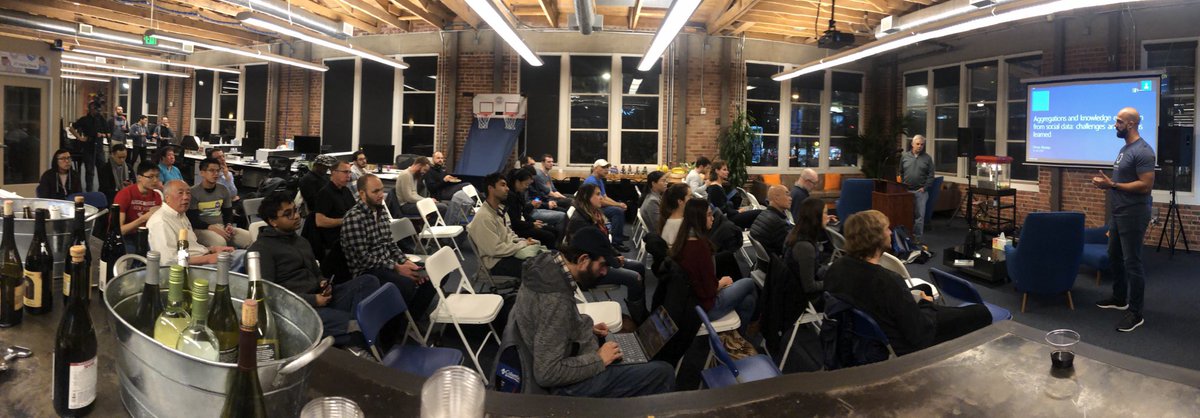 waltaspen's tweet photo. Bay Area AI meetup in @DominoDataLab tonight! @elunca from @Microsoft to speak on aggregation and knowledge extraction from social data.
@ozzydidact is introducing Domino.
#meetup #ai #dominodatalab https://t.co/TCmvZNJTka