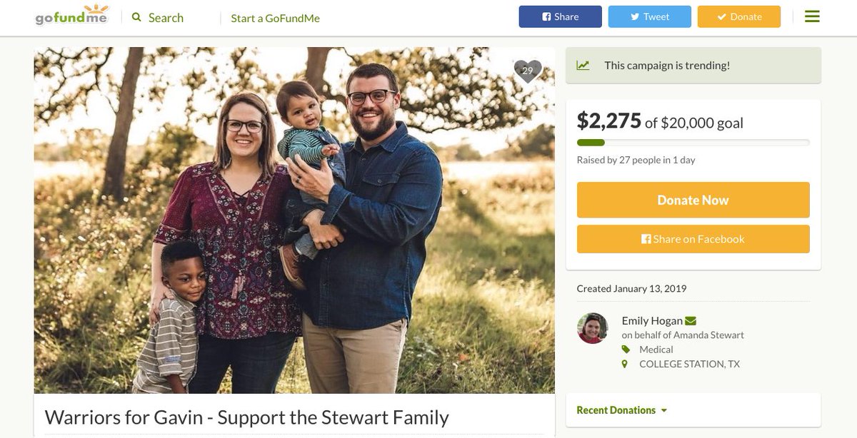 aaron_hogan's tweet photo. I typically share no fundraising on Twitter, but my buddy @J_Stew314 &amp; his wife are some of our very best friends.

Take a few minutes to read about their son (Gavin), pray for their family, &amp; consider supporting them financially here:

https://t.co/LjisUlLoYH https://t.co/sXSnSKnPF8