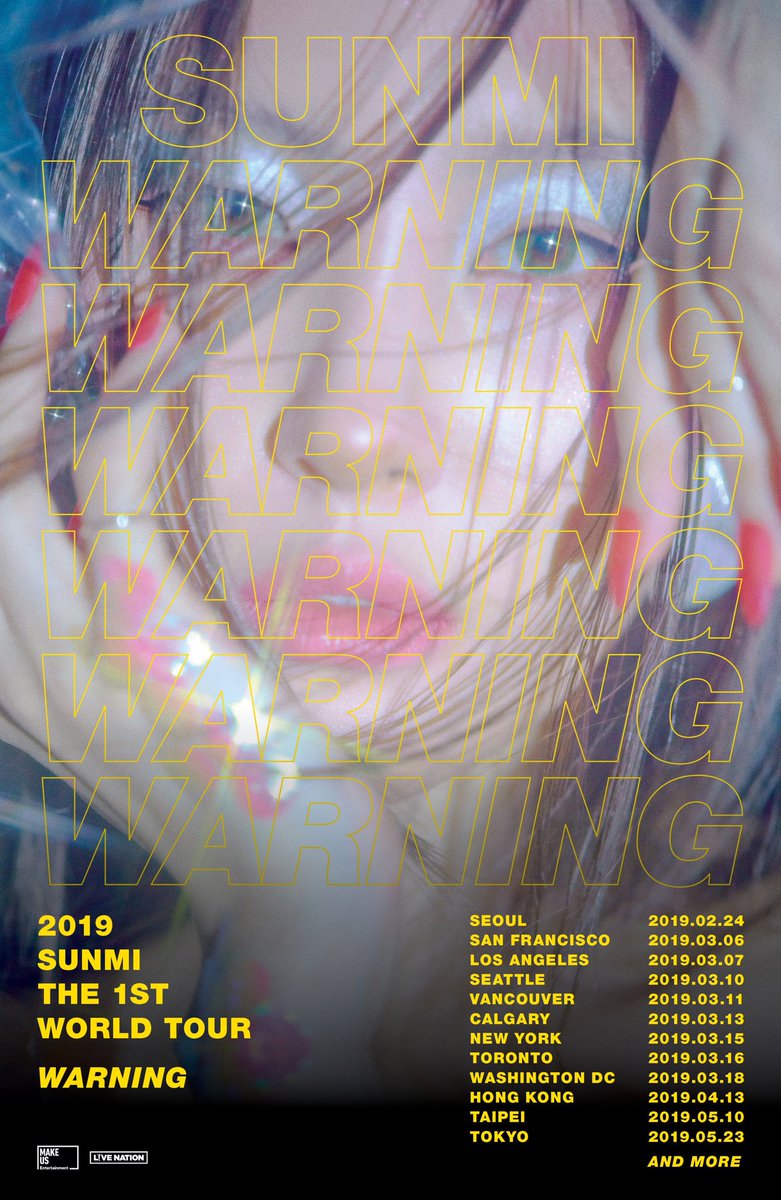 OPPABACK's tweet image. #선미 THE 1ST WORLD TOUR ‘#WARNING’ #서울 #콘서트
📅 2019.02.24 (SUN)
📍 예스24 라이브홀

티켓오픈 👉🏻 2019.01.22 (TUE) 8PM
More Info 👉🏻 (bit.ly/2svmPjI)

정말 하는거죠..? 드디어ㅠㅠ