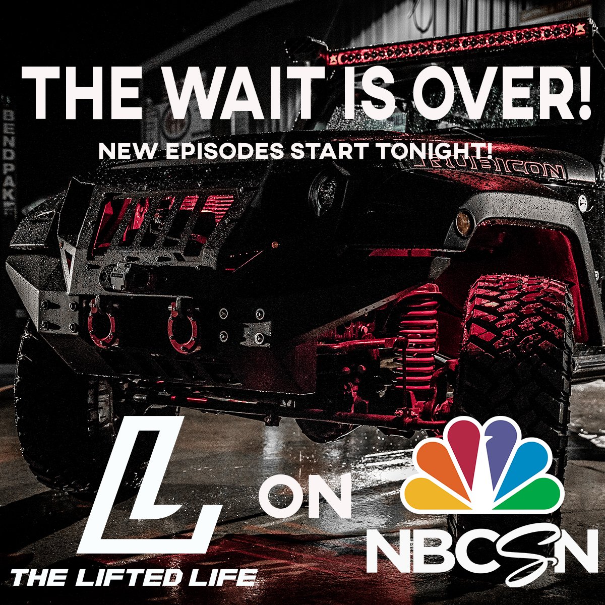 FiveRTrucks's tweet photo. THE WAIT IS OVER AND WE ARE BACK!

The Season 5 Premiere of #TheLiftedLife is coming up on @NBCSports / @NBCSN!

Tune in to Watch Live or Set Your DVR! https://t.co/VjvvWsnwOM