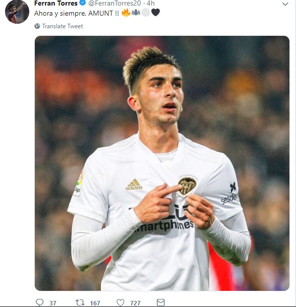 Valencia_CF_AZE's tweet photo. Gecə, @FerranTorres20 , instagram və twitter paylaşımı:
#FerranTorres #VCFSporting #CopaDelRey https://t.co/fEboaxYGGp
