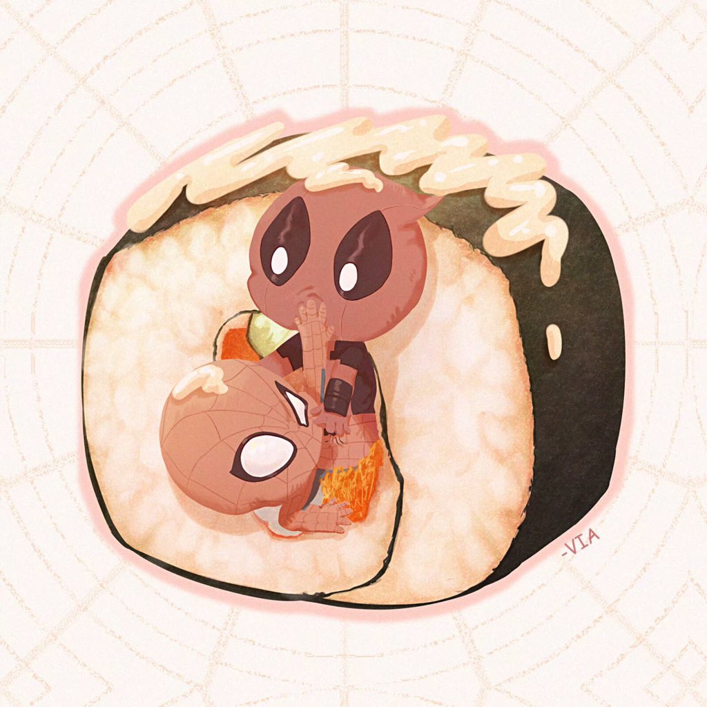 weiai_VIA's tweet photo. #Spideypool https://t.co/SVFkiPUw3a