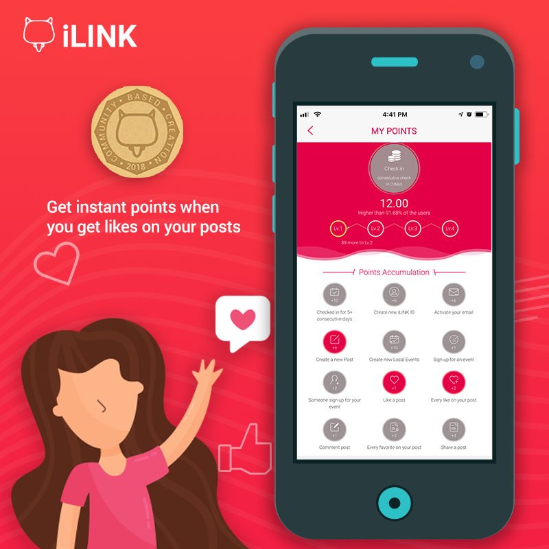 ilinkcowbee's tweet photo. Do you know that you can also earn points on iLINK? For every activity you do within the app, you are awarded points which could get you exclusive items and rewards in the future! It’s easy — download the app and discover how. 

#iLINKpassionatelylocal #points #rewards #newapp https://t.co/0Ewyv8vJm1