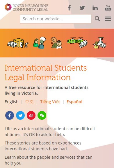 Deakin_ISS's tweet photo. 👩‍⚖️Digital resource for international students legal problems, available in English  |  中文  |  Tiếng Việt  |  Español -  https://t.co/vcUCNmDKOr https://t.co/hsi6cgIqOK