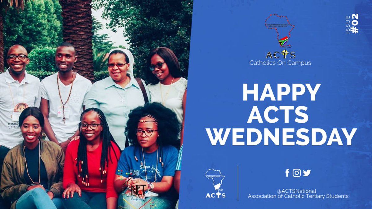 ACTSGauteng's tweet photo. Happy ACTS Wednesday🌌💕💪🙋Enjoy your day.
#ACTSWednesday #JohnBosco #SACBC_Youth #GetUpToSomething #Catholic https://t.co/A0m4s3CBsV