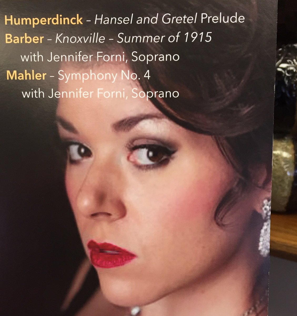 topekasymphony's tweet image. The Topeka Symphony welcomes renowned soprano Jennifer Forni into town today to begin rehearsals with our fabulous orchestra.  Come hear them all, Saturday night at 7:30!