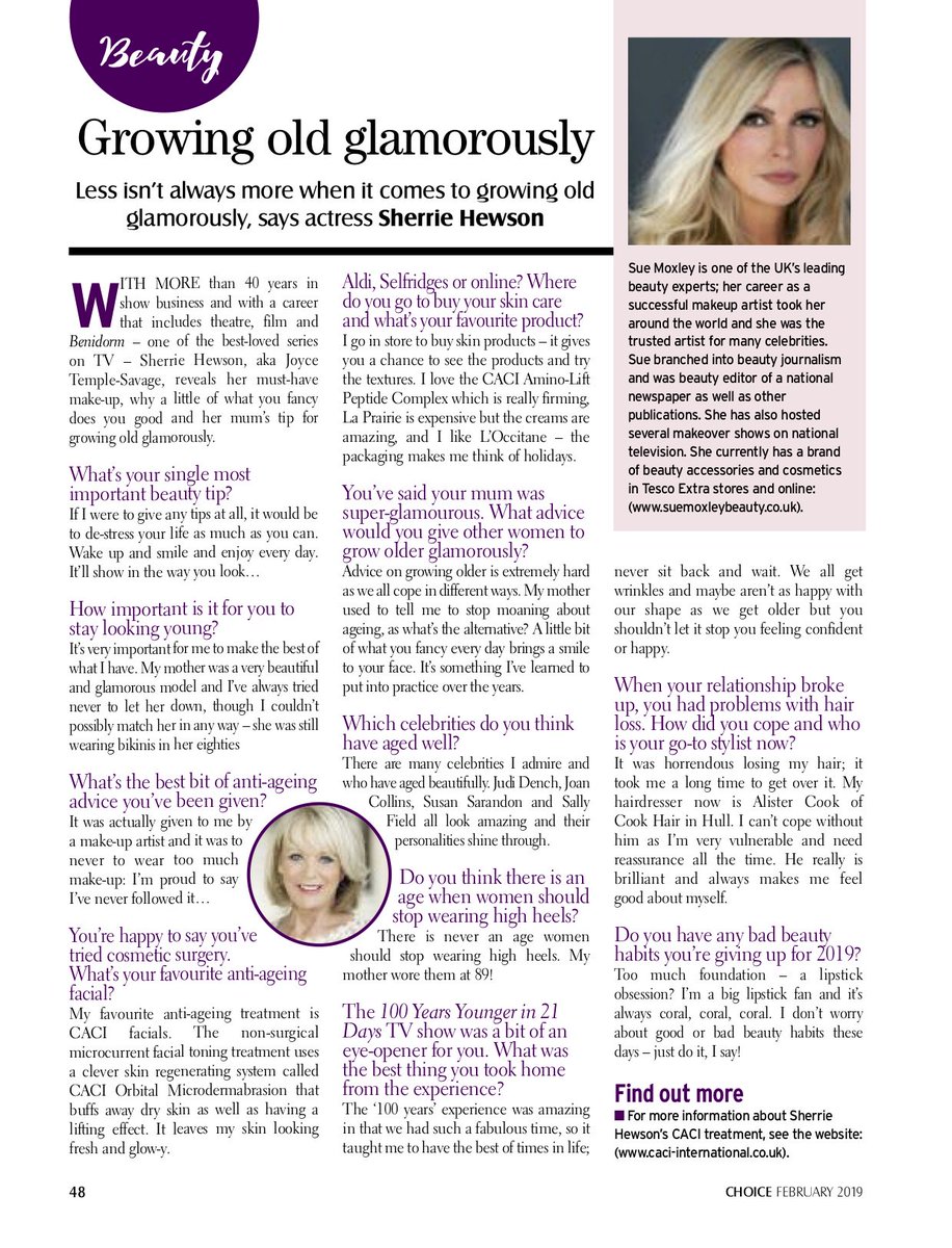 Suemoxley's tweet photo. #PRESSINFO
You can also find me monthly in Choice Magazine, let's talk about #Beauty 💋
Share it please, and visit my websites on :
Tel: 07860272747 / +44 786 0272747
sue@suemoxleybeauty.co.uk
https://t.co/sRtKUEuClf
https://t.co/60jARPypiK
@choicemagUK #aesthetics #COSMETICS https://t.co/I2tCS7ePwe