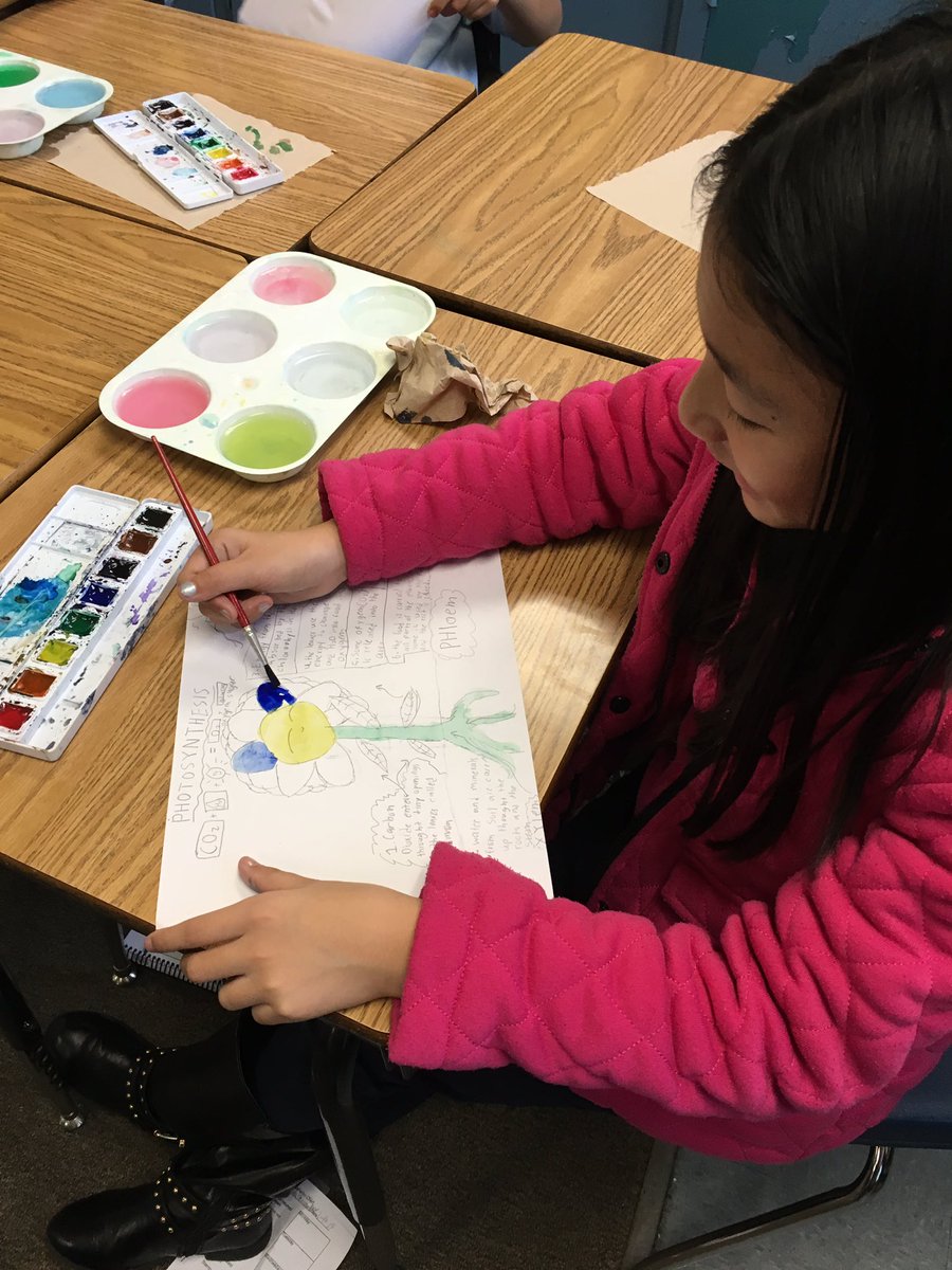 MaxwellTeam17's tweet photo. Combining science and art is a great way to spend a rainy afternoon at Maxwell Academy.  We are learning about photosynthesis in our IB unit of “Conservation”, during line 3 “Conservation of Energy”. #weareartists#welovescience#letitrain!
@MrsTateMaxwell 
@MaxIBPrincipal https://t.co/SCCNU9Gd99