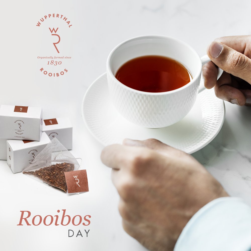 1830Rooibos's tweet photo. In celebration of #NationalRooibosDay here’s some reasons to purchase a box of Wupperthal Rooibos 1830: It’s rich in antioxidants, has anti-inflammatory properties, relieves allergies &amp; builds strong bones. https://t.co/FH4uR2qgKv #Rooibos #Health https://t.co/m3ivwp3mV6