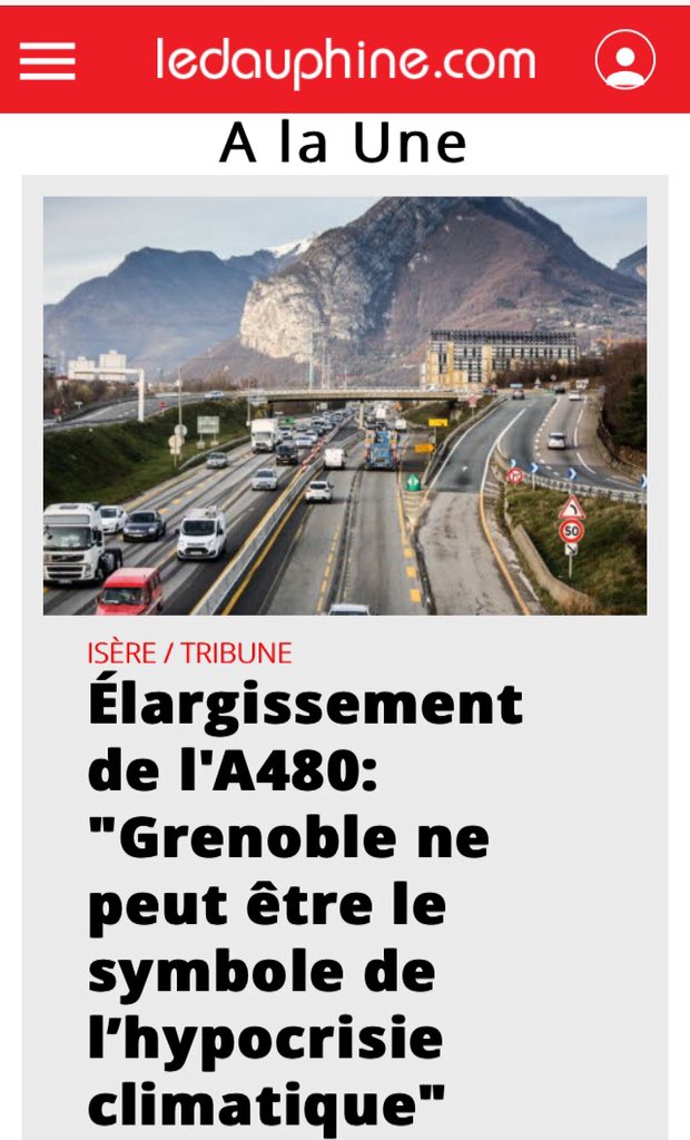 smlmrn's tweet photo. Notre tribune aujourd'hui @ledauphine, 135 scientifiques de #Grenoble @u_grenoblealpes contre l'élargissement de l'#A480 &amp; pour l'étude d'alternatives cohérentes avec les engagements #climat #qualitedelair

🔗Article 👉https://t.co/FucSXlxhOr

📜Texte 👉https://t.co/L6JMO9R6oC https://t.co/jpNEicZ200