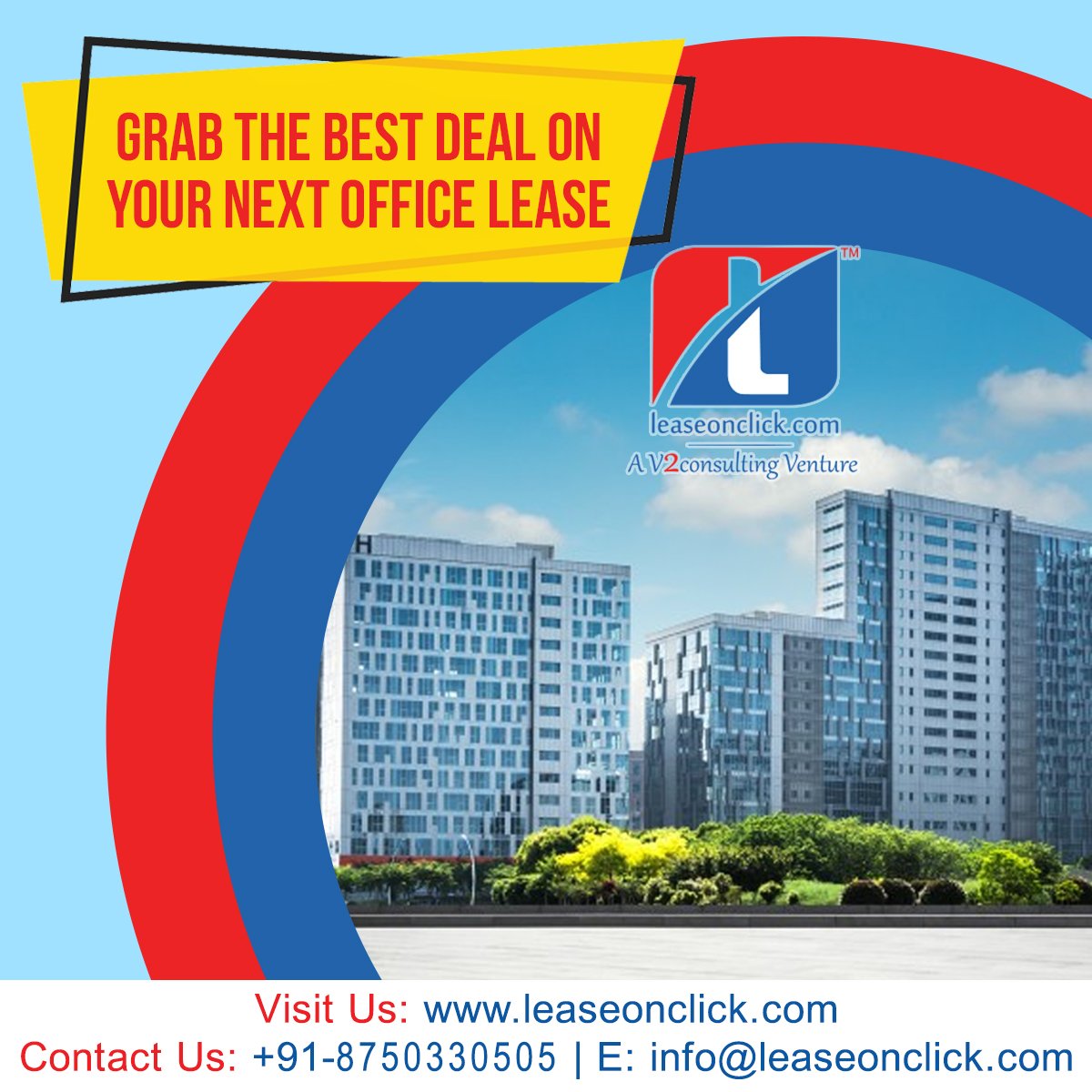 leaseonclick's tweet photo. Grab The Best Deal On Your Next Office Lease
Get in Touch: +91- 8750330505
Visit us: https://t.co/48RXqavi7g
#OfficeSpaceforLease #officespaceinGurugram #officespaceinDelhi #officespaceinNoida #primelocation #leasingconsultant #Gurugram #Delhi #Noida #Ghaziabad #Leaseonclick https://t.co/FIpKBO0Svz
