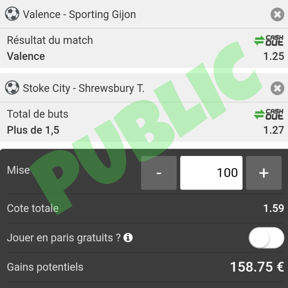 BOUMMM
2/2 hier comme prévu pour les pronostics gratuits 🎁🎁🎁
http://www.blizzakoprono.fr
#ligue1 #ligue1conforama #transfert #mercato #blizzakoprono #FDJ #teamparieurs #parionssport #parissportifs #parissportif #pronostic #ligue2