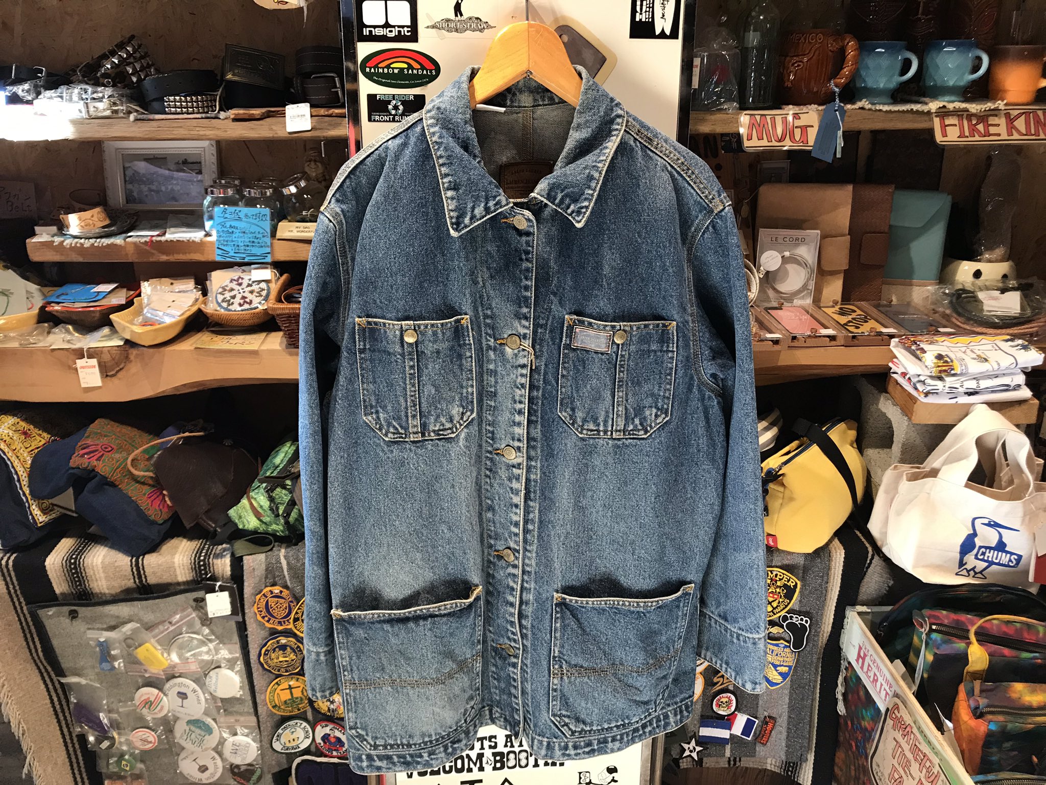 OUTSIDE KAWASAKI on X: "USED RALPH LAUREN Jeans Denim Coverall