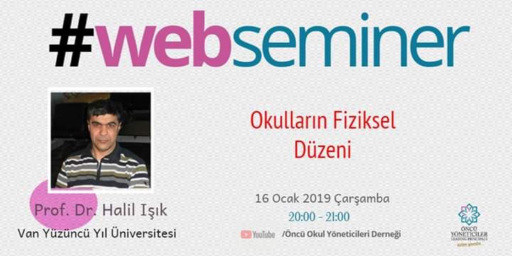 ihkaratas's tweet image. Bu akşamki #WebSeminer konumuz 
Okulların Fiziksel Düzeni
Konuşmacı Prof. Dr. Halil Işık
@OncuYoneticiler
#OkulYöneticiliğiMeslekOlsun
ispc.oncuyoneticiler.com
#ISPC2019 youtube.com/channel/UCOpZQ…