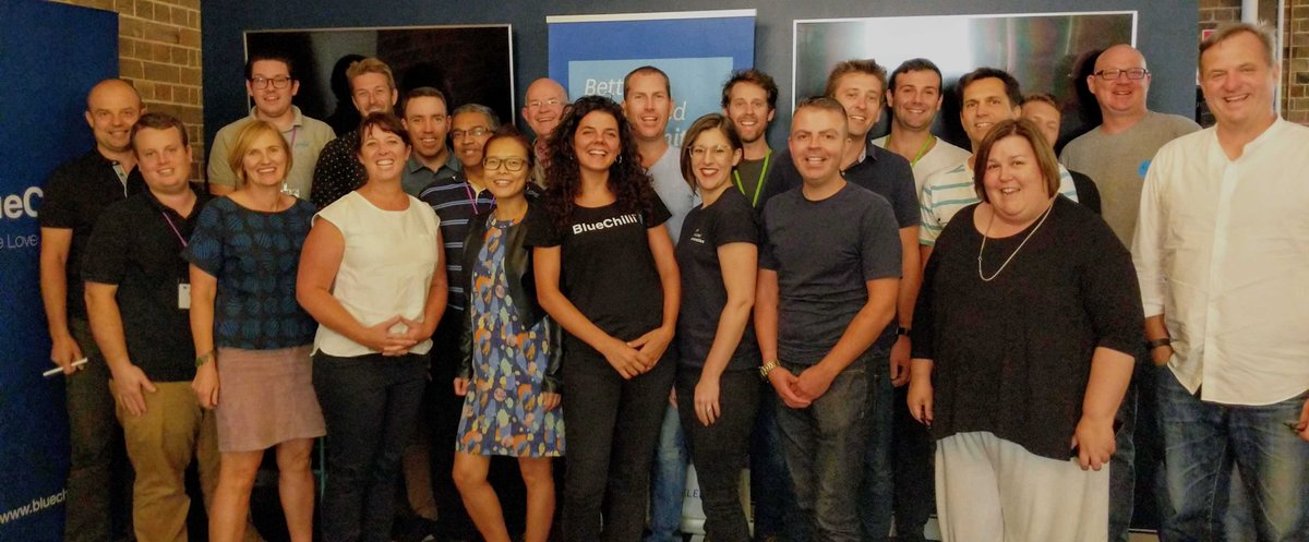 BlueChilliGroup's tweet photo. Congrats, #StocklandStartups! The first immersion for the @Stockland Accelerator is done! Many thanks to the alumni, advisors and #BlueChillians for your input over the past two days. As you can see by the smiles, we're all looking forward to working on these #PropTech #startups! https://t.co/kZLvfAtv6R