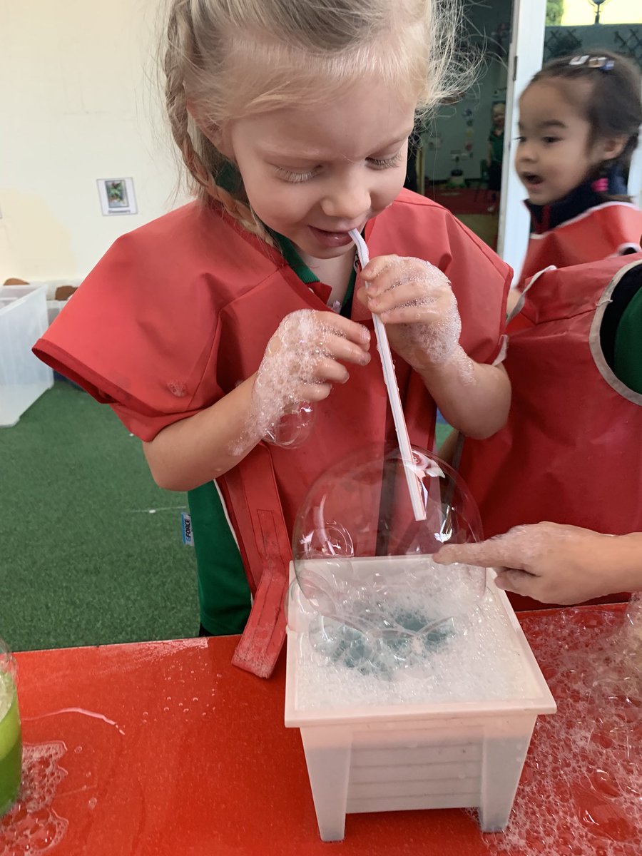 The Ladybird and Dragonfly class had a wonderful time exploring bubbles during our free flow lesson this morning. #science #bubbles #InquiringMinds #explore <a href="/DIA_Sciences/">Science | DIA Emirates Hills</a>