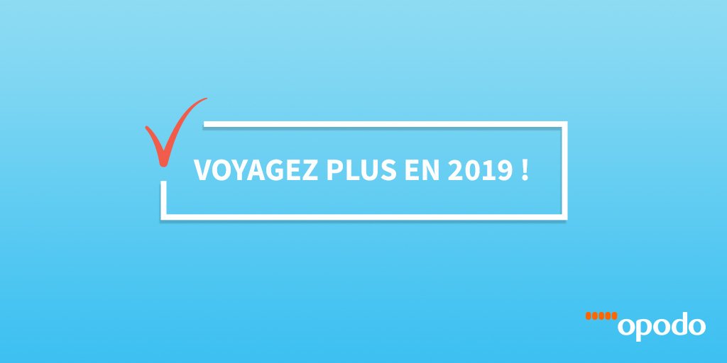 opodo's tweet image. ‼ #Résolution 2019 : Voyager vers de nouvelles destinations ! 📢 Profitez de nos #offres pour voyager plus en 2019 ! #Promos #voyage #Résolution2019 bit.ly/2TMN8gW