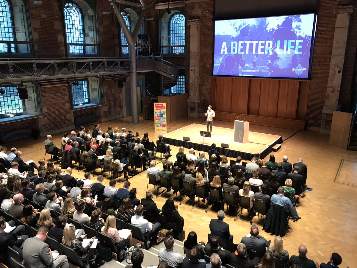 What a venue! @BrewGoodr Founder, Alan Mahon talks is through the Brewgoodee journey and the importance of social reponsibility amongst brands #FOC19 #SocialConscience