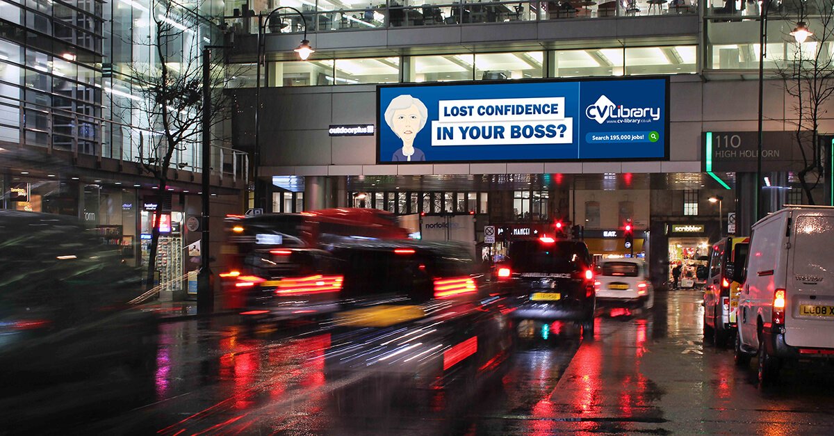 Did you spot our cheeky advertising across London yesterday evening? If you've lost confidence in your boss, use CV-Library to search for a new job today: cv-library.co.uk/search-jobs