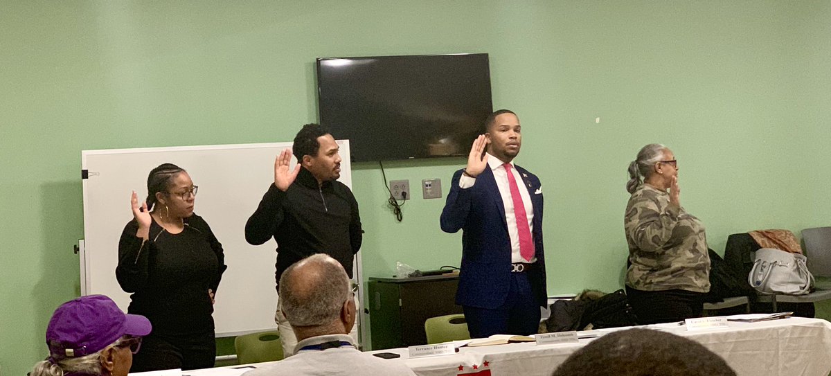 ANC7F's tweet photo. Very productive first Commission Meeting of 2019. Congrats to our new officers Chair: Holcomb; Vice-Chair: Hughes; Secretary: Hunter; Treasurer: Fletcher #7FStrong https://t.co/3MfzEh8hAd