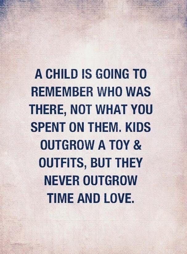 misskay728's tweet image. Time is the most important thing you can Give a child! They will remember who was there not what was bought. #spendtimewithyourkids