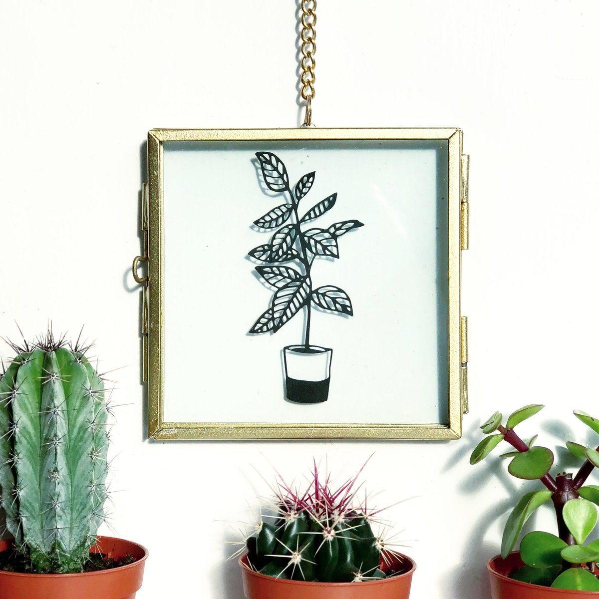 If you’re struggling to keep your #houseplants alive, get a beautiful #papercut one instead by @JessicaBaldry - We have a lovely few in store 💚