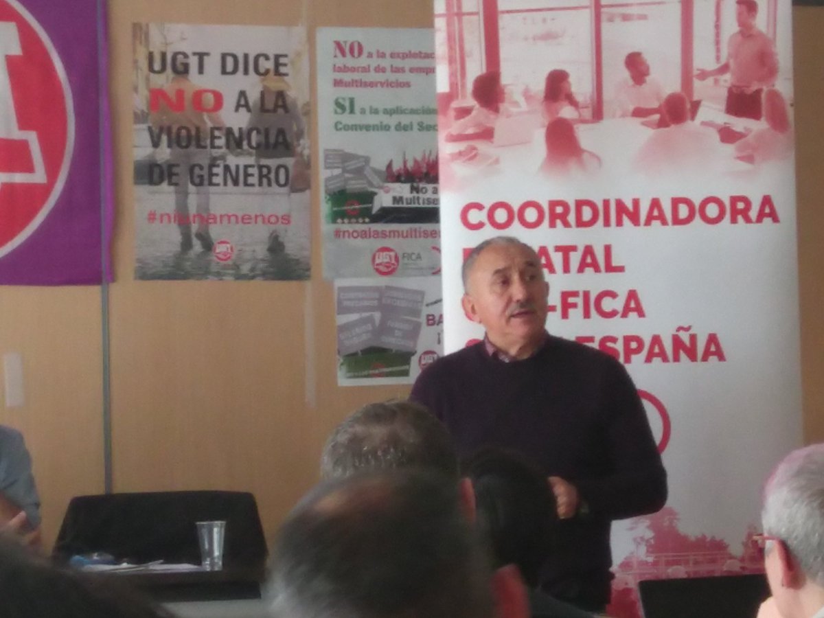 SSFICAUGTPVSU's tweet photo. El Secretario General de @UGT_Comunica Pepe Álvarez en la constitución
de la Coordinadora Estatal del Grupo Suez. https://t.co/6HGf0UNmsQ https://t.co/4SVtUd0k0h