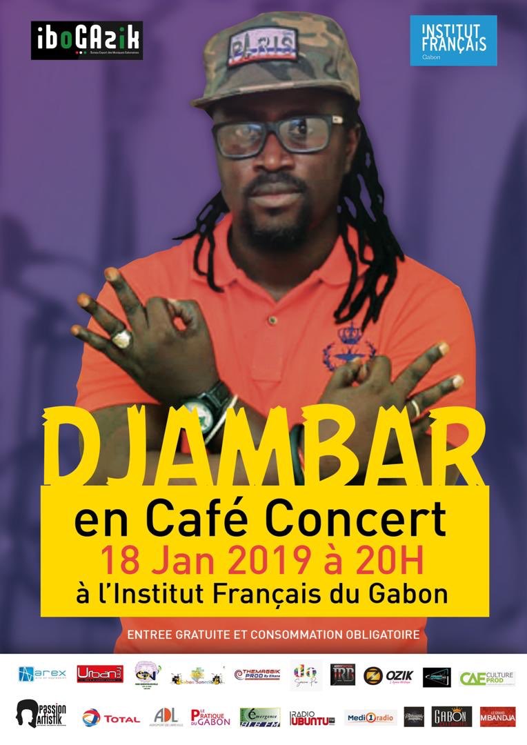 #ibogazik: l’Artiste Djambar sera en Concert Live ce vendredi 18 janvier 2019 à <a href="/InstitutFRGabon/">IF_Gabon</a> à partir de 20h