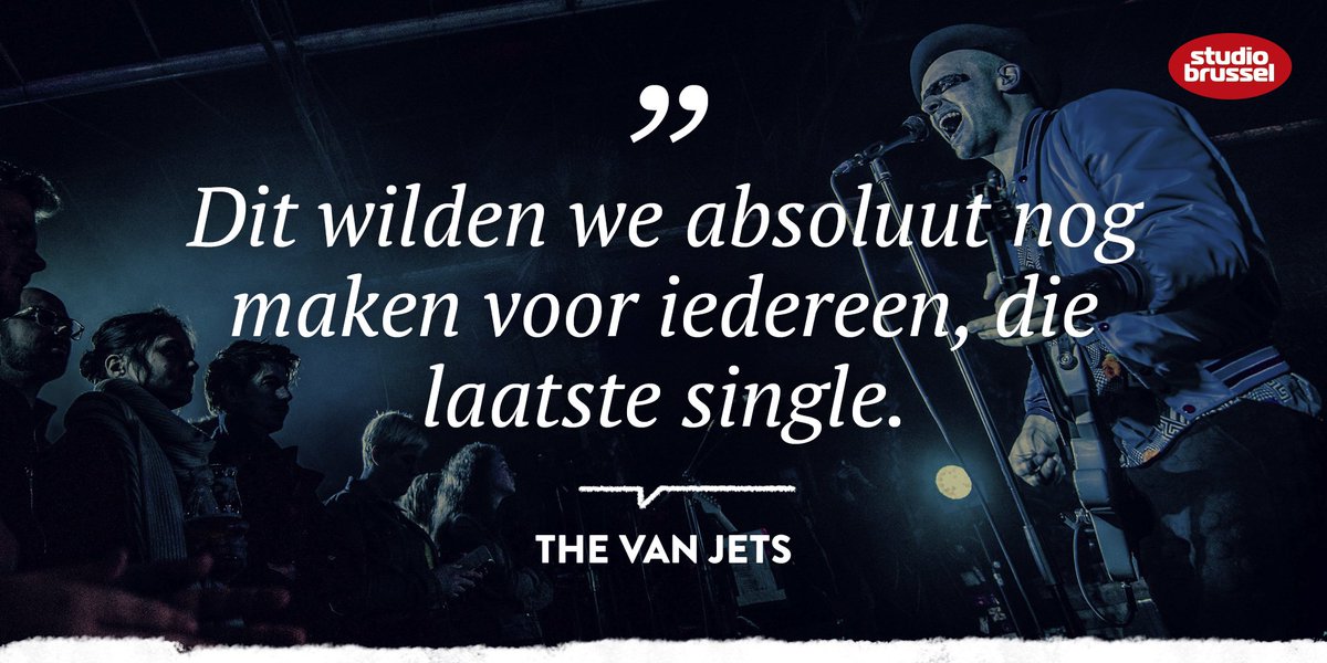 StuBru (@stubru) on Twitter photo .<a href="/thevanjets/">The Van Jets</a> doken deze week voor de laatste keer in de studio. In maart komen ze met hun allerlaatste single. Ze vertelden er alles over bij Studio Brussel. Beluister het interview via stubru.be/music/thevanje…. .<a href="/thevanjets/">The Van Jets</a> doken deze week voor de laatste keer in de studio. In maart komen ze met hun allerlaatste single. Ze vertelden er alles over bij Studio Brussel. Beluister het interview via stubru.be/music/thevanje….