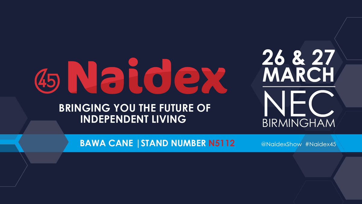 getbawacane's tweet photo. Help your #VisuallyImpaired loved ones gain confidence, mobility freedom, and independence. Meet our team at Booth N5112 at @NaidexShow.
https://t.co/ywODP8qnww 
[Tickets at https://t.co/92uUiOHDA4]
#BAWACane #Naidex45 #WeAreAble #Accessibility #Tech #AssistiveTechnology https://t.co/zDB5lsySum